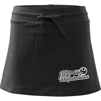 Dámská sukně Promiň, jsem shopaholička - Sportovní sukně - two in one - M ( Černá )