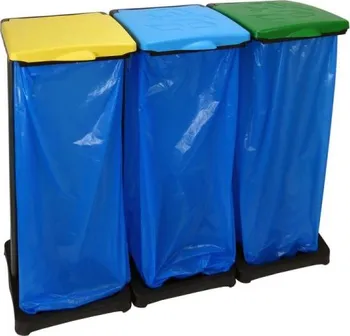 Venkovní odpadkový koš VMBal Nuovo stojan na 3 odpadkové pytle pro tříděný odpad