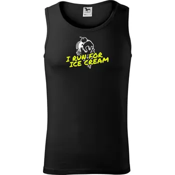 Pánské termoprádlo I Run for Ice Cream - Tílko pánské Core - XL ( Černá )