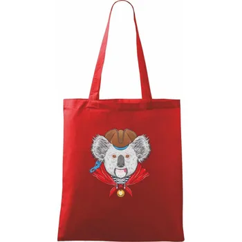 Koala námořník - Taška bavlněná - 42 x 38 cm ( Červená )