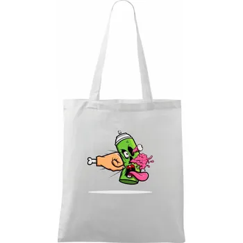 Prázdný sprej - Taška bavlněná - 42 x 38 cm ( Bílá )