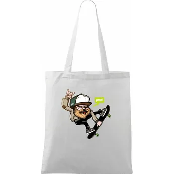 Skate lumberjack - Taška bavlněná - 42 x 38 cm ( Bílá )