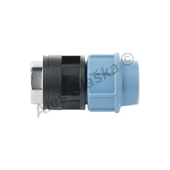 Vodovodní potrubí DONSEN | PE (PP-S) spojka přechod vnitřní kovový závit na polyetylénové trubky (polyš) (svěrná plastová) - 20x1/2" PE4715