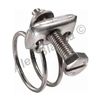 Zahradní hadice SPID´O Francie | Hadicová spona šroubovací drátová nerezová (drátěná nerez objímka, pérová sponka na hadici) - průměr 24-28mm 2995xx