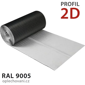 Těsnicí pás na komín 2D - černá RAL 9005