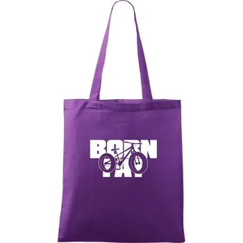 Born fat - Taška bavlněná - 42 x 38 cm ( Fialová )