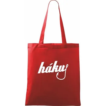 Nákupní taška Hákuj - Taška bavlněná - 42 x 38 cm ( Červená )