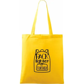 Nákupní taška Cestovatelský batůžek - Taška bavlněná - 42 x 38 cm ( Žlutá )
