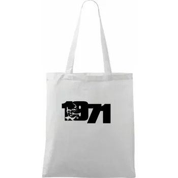 Husákovo dítě - 1971 - Taška bavlněná - 42 x 38 cm ( Bílá )