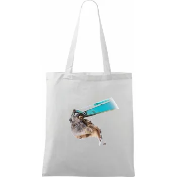 Naložená lžíce - Taška bavlněná - 42 x 38 cm ( Bílá )