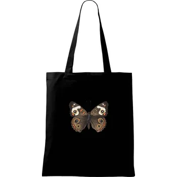 Nákupní taška Motýl motýle - Taška bavlněná - 42 x 38 cm ( Černá )