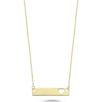 Náhrdelník Zlatý náhrdelník s placičkou LLV46-GN041