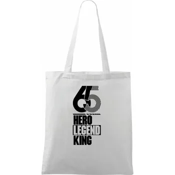 Hero, Legend, King x Queen 1965 - Taška bavlněná - 42 x 38 cm ( Bílá )