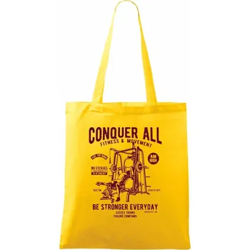 Conquer All - Taška bavlněná - 42 x 38 cm ( Žlutá )