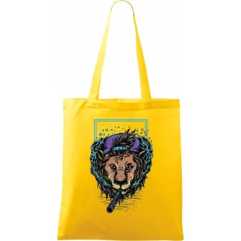 Bad Boy lev - Taška bavlněná - 42 x 38 cm ( Žlutá )