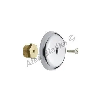 Fitinka Záslepka (zátka) s chromovou krytkou (krytka-růžice nerez) - 1/2" 3071