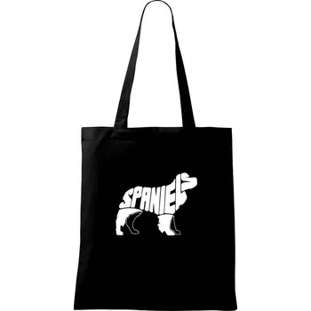 Kokršpaněl - Taška bavlněná - 42 x 38 cm ( Černá )