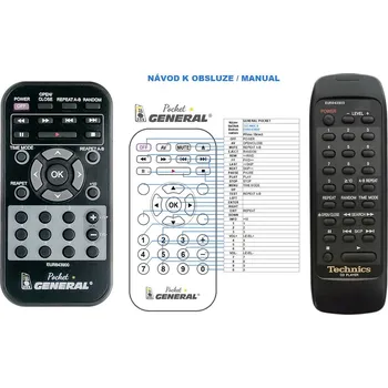 Dálkový ovladač TECHNICS EUR643900 - dálkový ovladač duplikát