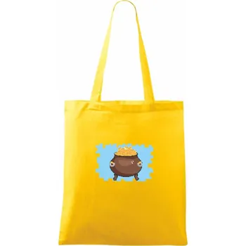 Gamer - stará hra - hrnec zlata - Taška bavlněná - 42 x 38 cm ( Žlutá )