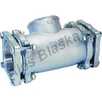 Vodovodní potrubí GEBO Armaturen - Německo | GEBO svěrná spojka T-kus s vnitřním závitem typ TF - 3" (88,9mm) GB0122004