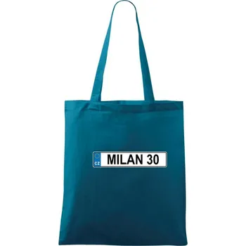 SPZ Milan 30 - Taška bavlněná - 42 x 38 cm ( Petrolejová )