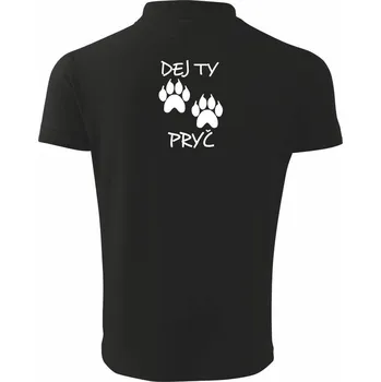 Pánská košile Dej ty tlapy pryč - Polokošile pánská Pique Polo 203 - 2XL ( Černá )