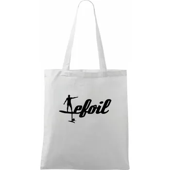 Efoil logo psací - Taška bavlněná - 42 x 38 cm ( Bílá )