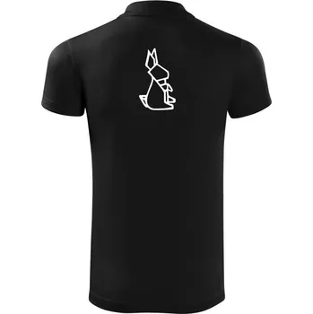 Pánská košile Geometrie - zajíc - Polokošile Victory sportovní (dresovina) - 2XL ( Černá )