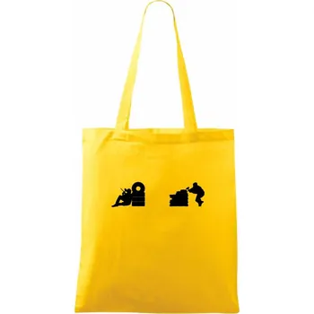 Paintball střelec - Taška bavlněná - 42 x 38 cm ( Žlutá )