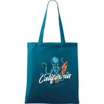 Summer adventures California - Taška bavlněná - 42 x 38 cm ( Petrolejová )
