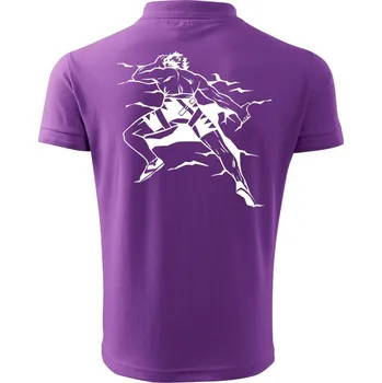 Pánská košile Climbing man - Polokošile pánská Pique Polo 203 - 3XL ( Fialová )