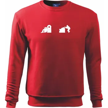 Pánská mikina Paintball střelec - Mikina Essential pánská - M ( Červená )