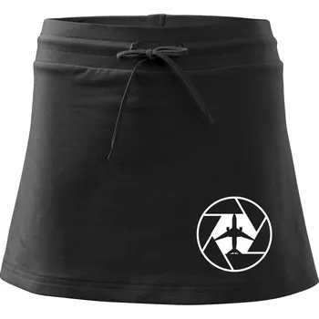 Dámská sukně Clona spotting - Sportovní sukně - two in one - XL ( Černá )