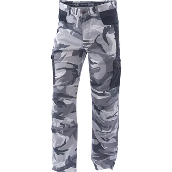 Pánské kalhoty CRV Kalhoty pracovní do pasu CRAMBE, camouflage šedé, 	03020252G5002, vel. M