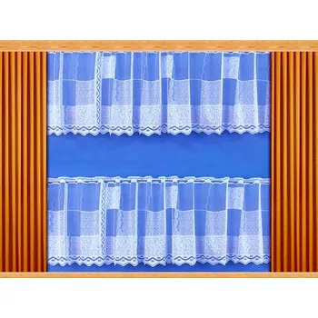 Záclona Záclona Kostky výška 40 cm (bílá)