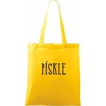 Pískle - Taška bavlněná - 42 x 38 cm ( Žlutá )