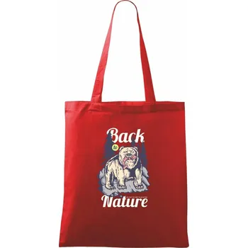 Nákupní taška Hunting Bear - Taška bavlněná - 42 x 38 cm ( Červená )
