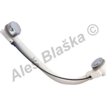 Sifon Automatická vanová výpusť (sifon vanový) - do vany - L-60cm, ZLATÁ G404