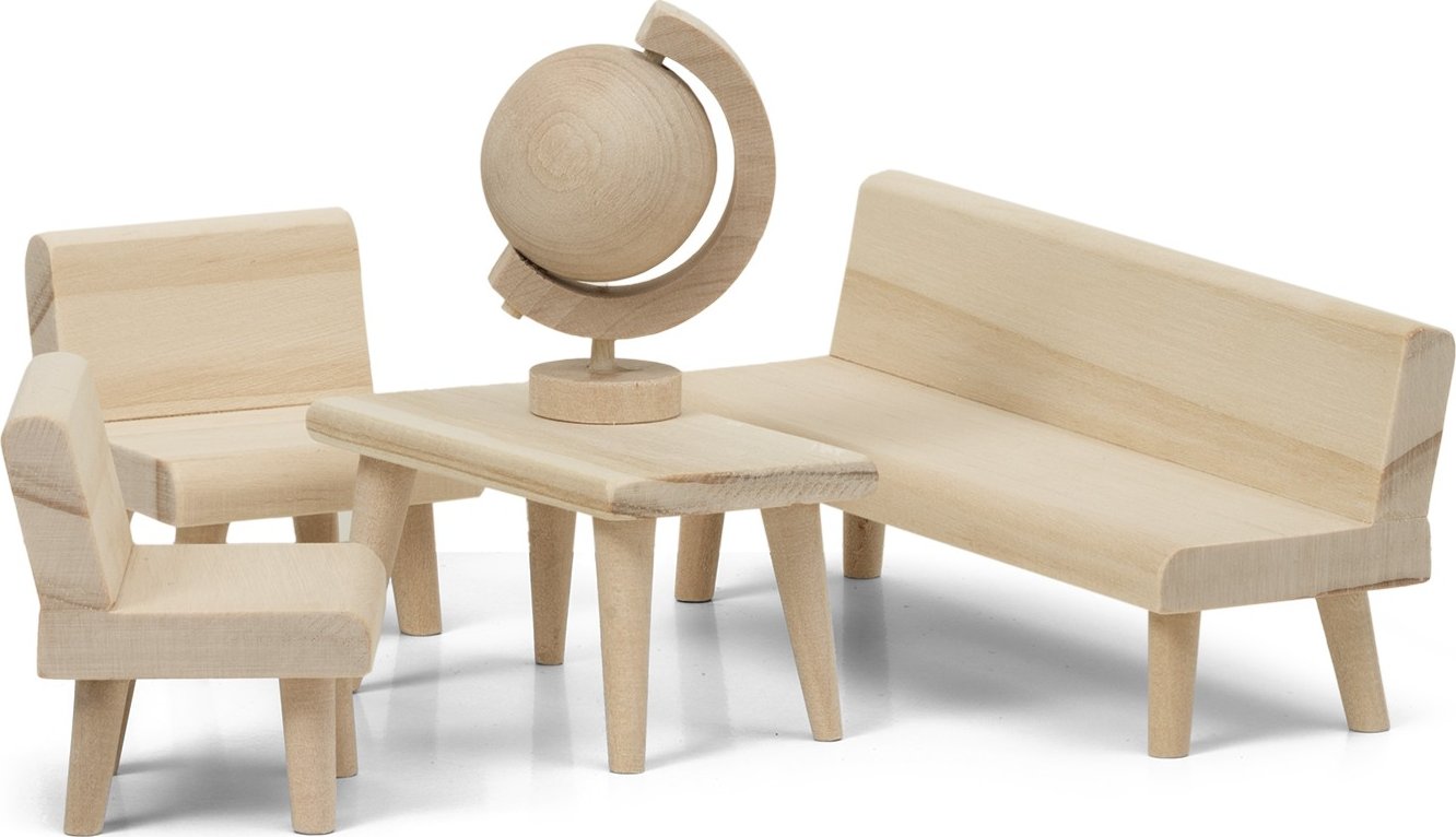 Lundby Dřevěný obývací pokoj Lundby