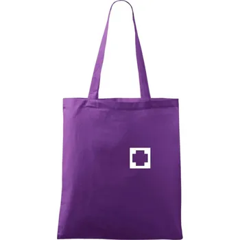 Hranatý kříž - Rescue - Taška bavlněná - 42 x 38 cm ( Fialová )