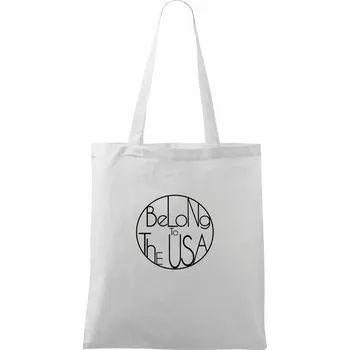 Belong to The USA - Taška bavlněná - 42 x 38 cm ( Bílá )
