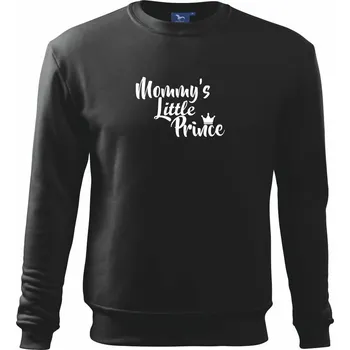 Chlapecké tričko Mommy's little prince - Mikina Essential dětská - 146 cm/10 let ( Černá )
