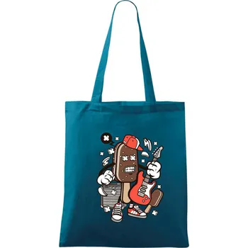 Rockový nanuk - Taška bavlněná - 42 x 38 cm ( Petrolejová )