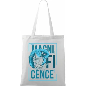 Fish magnif - Taška bavlněná - 42 x 38 cm ( Bílá )