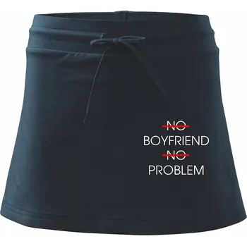 Dámské oblečení No boyfriend no problem - Sportovní sukně - two in one - L ( Námořní modrá (velmi tmavá - téměř černá) )