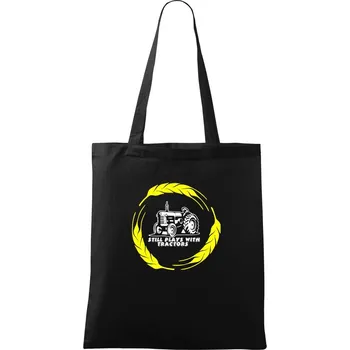 Still Plays Traktors - Taška bavlněná - 42 x 38 cm ( Černá )