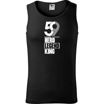 Hero, Legend, King x Queen 1959 - Tílko pánské Core - 2XL ( Černá )