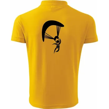 Pánská košile Paragliding panáček ikona - Polokošile pánská Pique Polo 203 - L ( Žlutá )