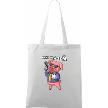 Agent prasoň - Taška bavlněná - 42 x 38 cm ( Bílá )