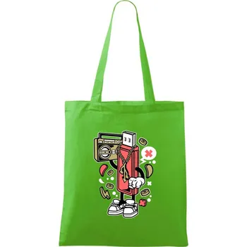 Nákupní taška Flashňák - Taška bavlněná - 42 x 38 cm ( Apple Green )